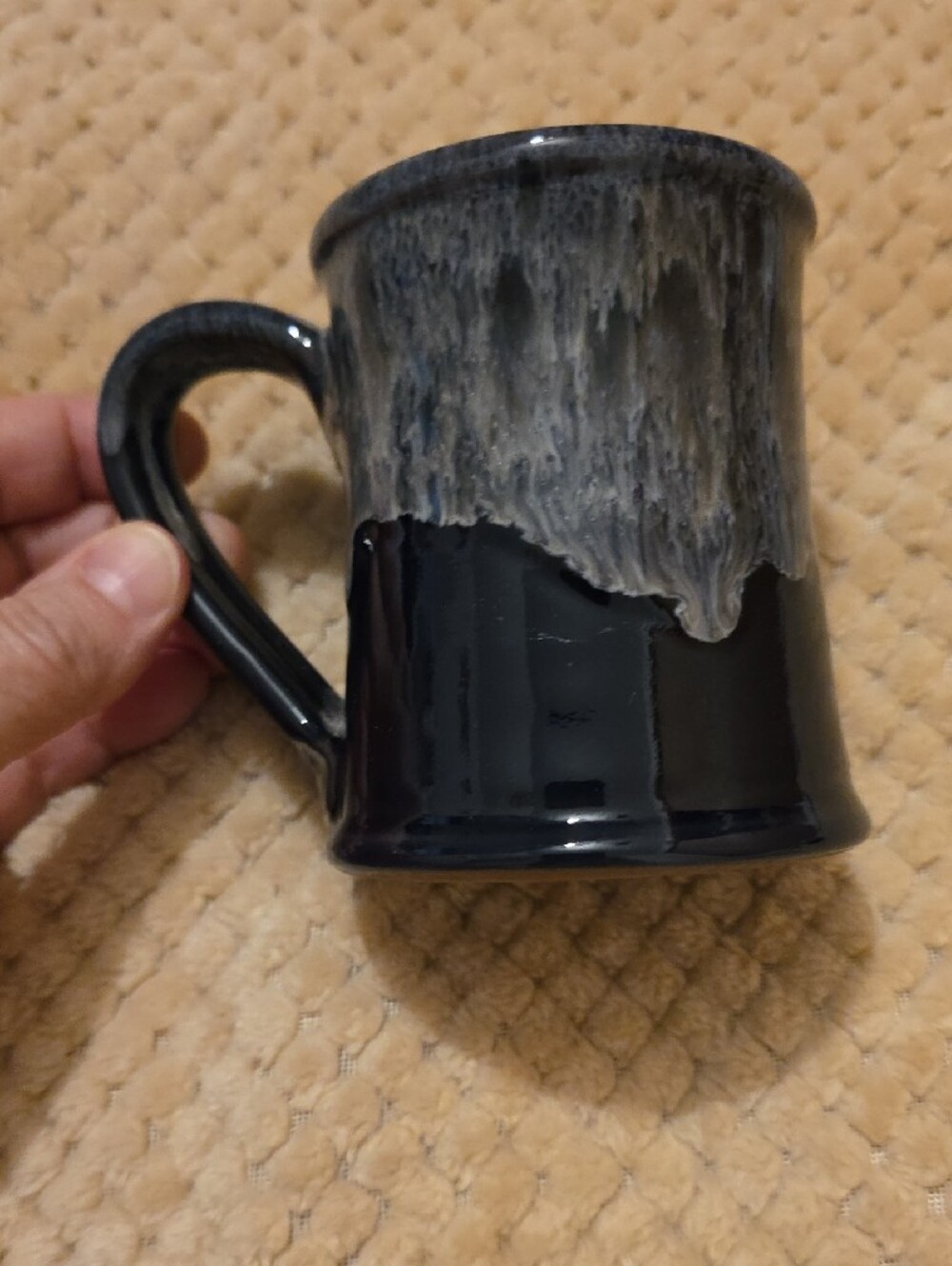 Deneen Pottery Chickamauga and Chattanooga National Military Pk Navy Blue Mug - Picture 2 of 4